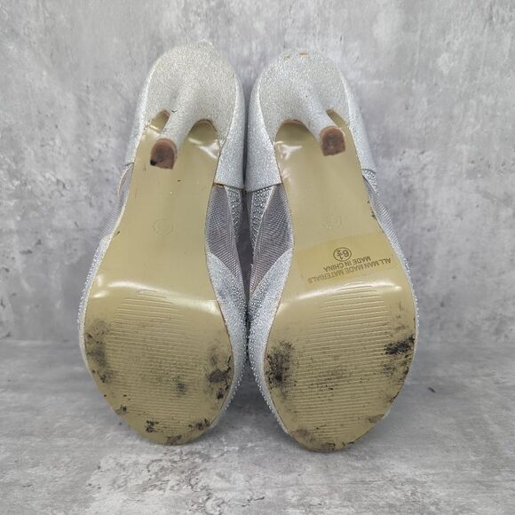 Sparkle Rhinestone Top Moda High Heels Size 6.5 - Picture 6 of 6